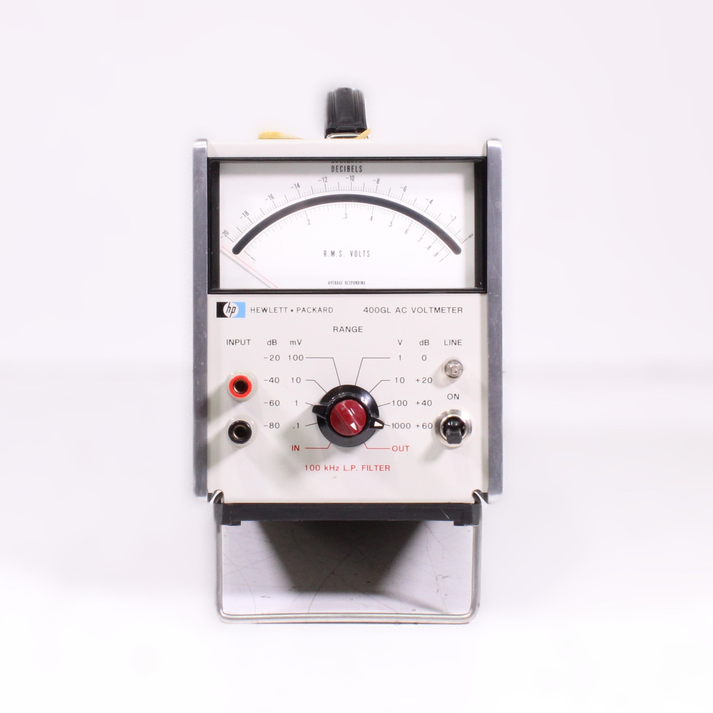 Hewlett Packard HP 400GL AC Voltmeter Vintage Analog RMS Audio Test Me ...