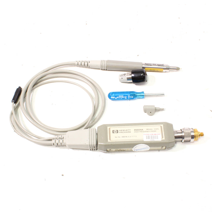 Hewlett Packard HP 85024A High Frequency Probe 300 kHz to 3 GHz w/ Accessories-Measuring Tools-SpenCertified-vintage-refurbished-electronics