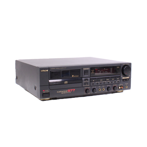 Hitachi AK-G77 Karaoke Machine 6-Disc CD Changer Dual Microphone-Electronics-SpenCertified-vintage-refurbished-electronics
