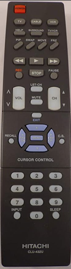 HITACHI CLU-436UI TV Remote Control-Remote Controls-SpenCertified-vintage-refurbished-electronics