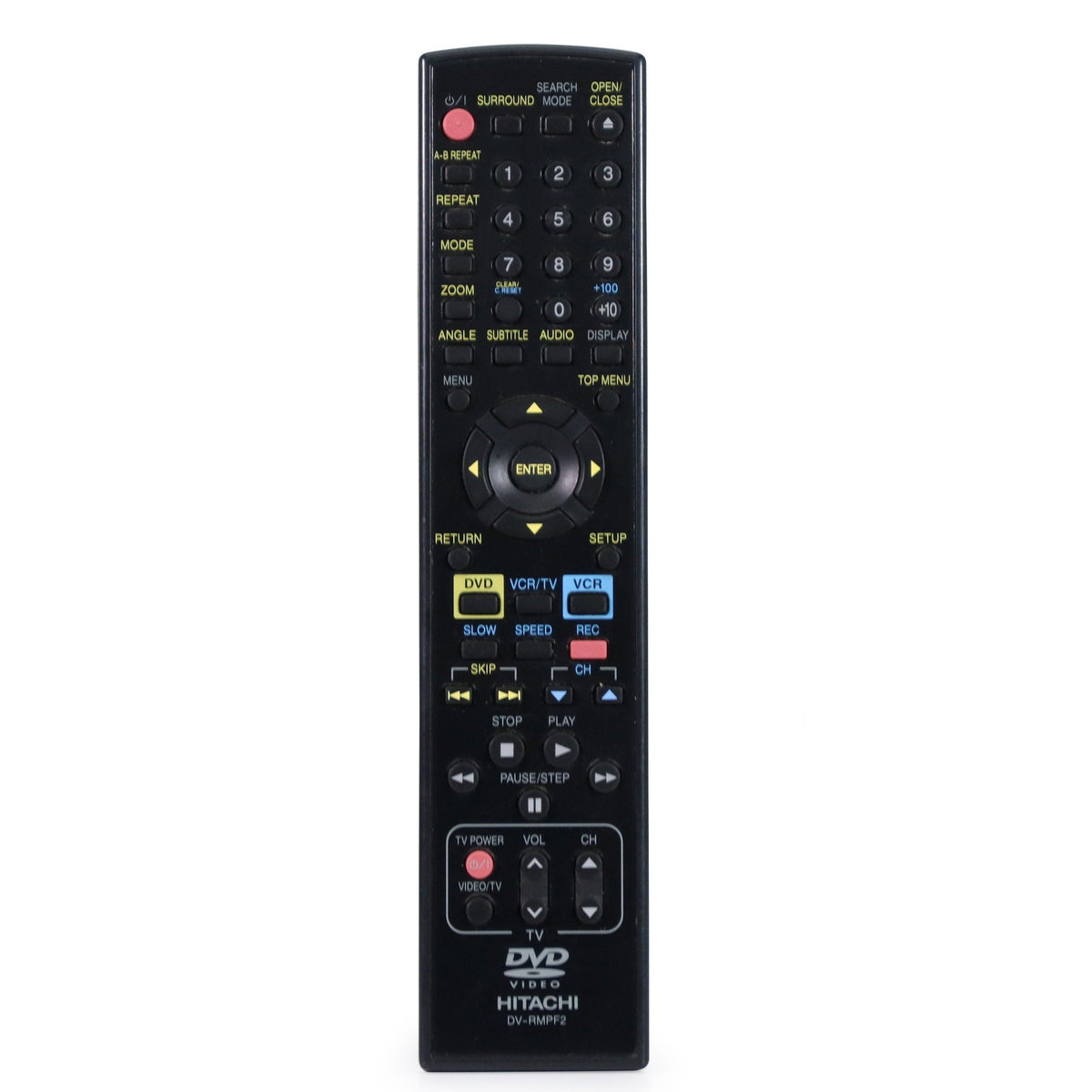 Hitachi DV-RMPF2 Remote Control for DVD VCR Combo DV-PF2U — SpenCertified