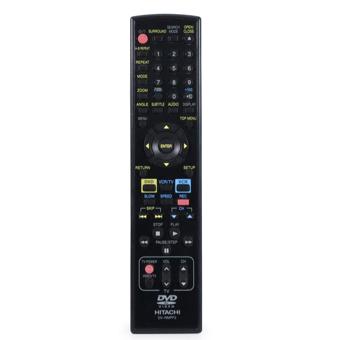 Hitachi DV-RMPF2 Remote Control For DVD/VCR Combo System DV-PF2U-Remote-SpenCertified-refurbished-vintage-electonics