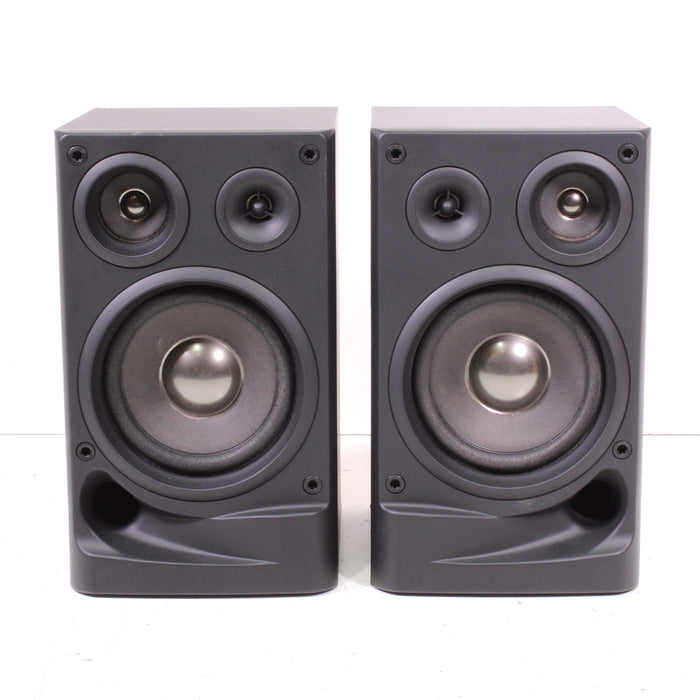 Hitachi HS-AX10 3-Way Bookshelf Speaker System Pair-Electronics-SpenCertified-vintage-refurbished-electronics