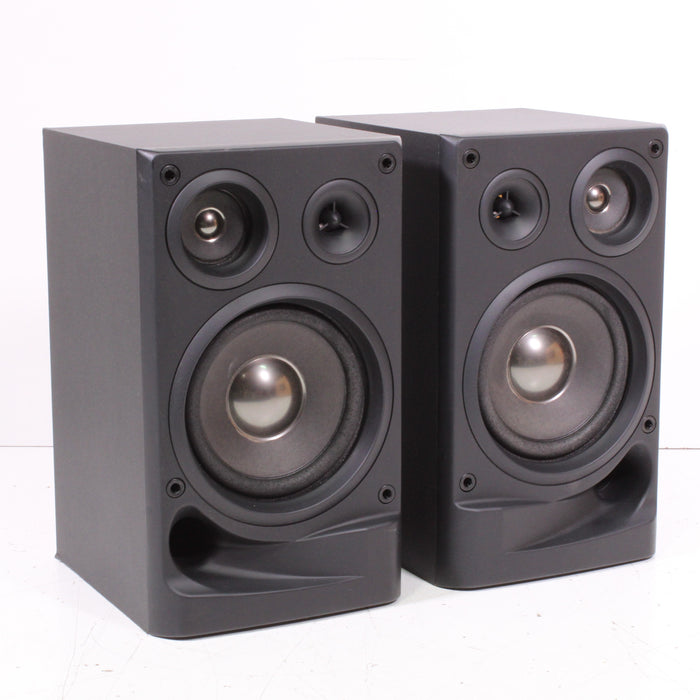 Hitachi HS-AX10 3-Way Bookshelf Speaker System Pair-Electronics-SpenCertified-vintage-refurbished-electronics
