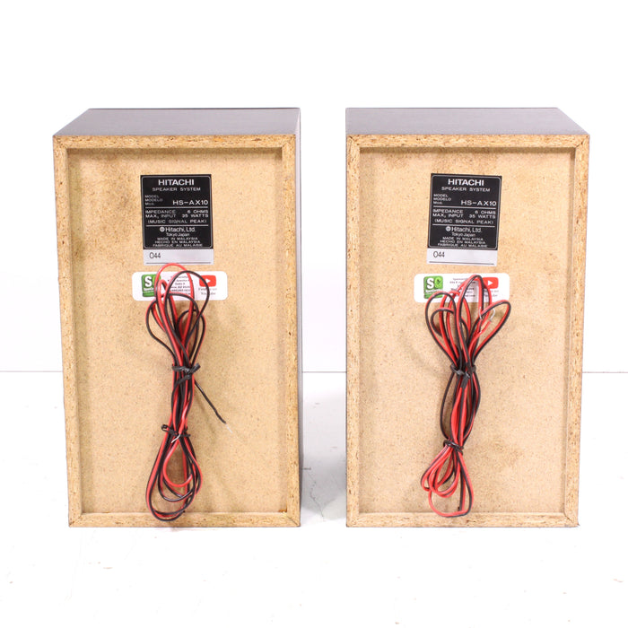 Hitachi HS-AX10 3-Way Bookshelf Speaker System Pair-Electronics-SpenCertified-vintage-refurbished-electronics