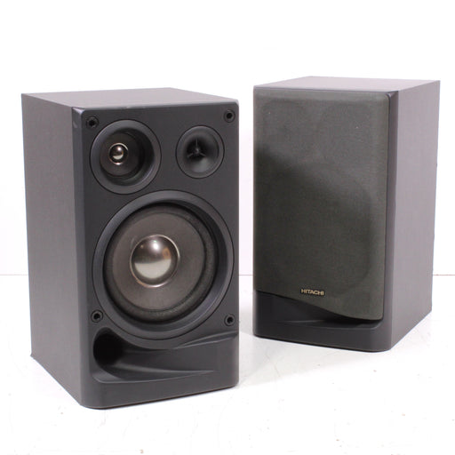 Hitachi HS-AX10 3-Way Bookshelf Speaker System Pair-Electronics-SpenCertified-vintage-refurbished-electronics