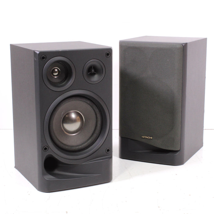 Hitachi HS-AX10 3-Way Bookshelf Speaker System Pair-Electronics-SpenCertified-vintage-refurbished-electronics