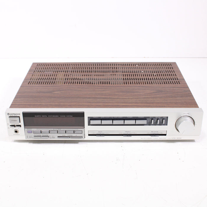 Hitachi HTA-3000 Vintage AM/FM Stereo Tuner Amplifier Silver Face (1982)-Audio Amplifiers-SpenCertified-vintage-refurbished-electronics