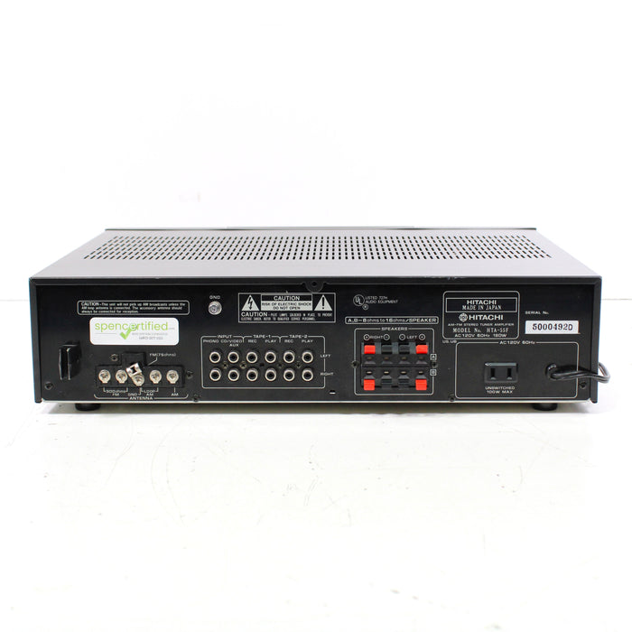 Hitachi HTA-55F Vintage AM FM Stereo Tuner Amplifier with 5-Band Equalizer (1981)-Audio & Video Receivers-SpenCertified-vintage-refurbished-electronics