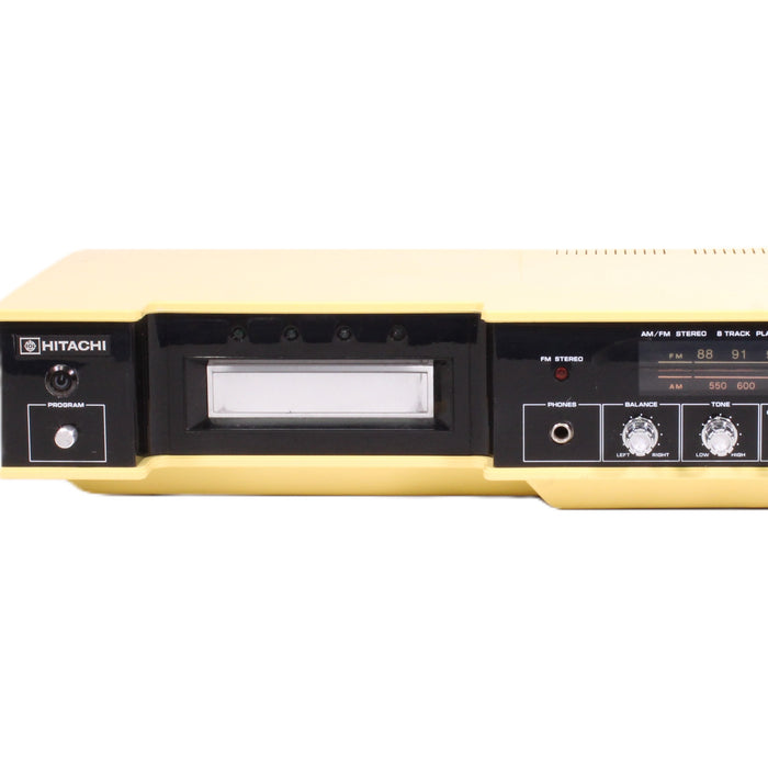 Hitachi SP-2812 AM/FM Stereo 8-Track Player Receiver Ambiophonic System with Front & Rear Speakers-Electronics-SpenCertified-vintage-refurbished-electronics