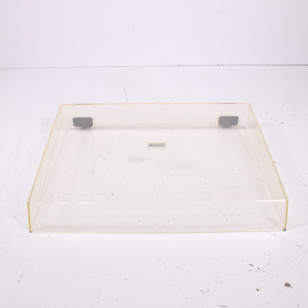 Hitachi Turntable Dust Cover Lid Hinged Clear Acrylic — SpenCertified