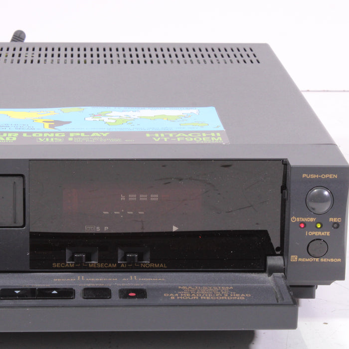 Hitachi VT‑F90EM Multi-System 4-Head Hi-Fi Stereo VCR (1995)-VCRs-SpenCertified-vintage-refurbished-electronics