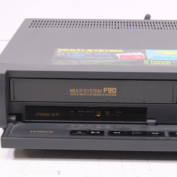 Hitachi VT‑F90EM Multi-System 4-Head Hi-Fi Stereo VCR (1995)-VCRs-SpenCertified-vintage-refurbished-electronics