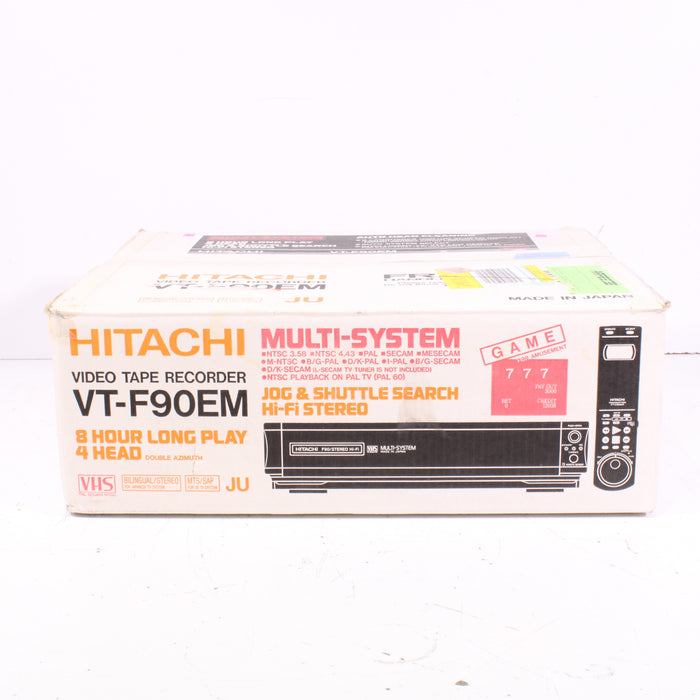 Hitachi VT‑F90EM Multi-System 4-Head Hi-Fi Stereo VCR (1995)-VCRs-SpenCertified-vintage-refurbished-electronics