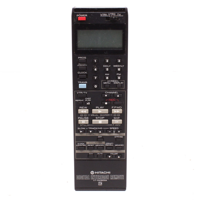 Hitachi Digital Interface VT-RM2600A Remote Control for VHS-SpenCertified-vintage-refurbished-electronics
