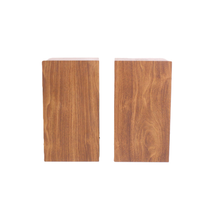 Hitachi Vintage 8-Ohm Wood Cabinet Bookshelf Speaker Pair-Speakers-SpenCertified-vintage-refurbished-electronics