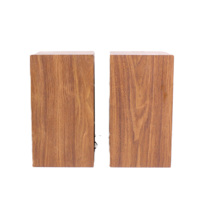 Hitachi Vintage 8-Ohm Wood Cabinet Bookshelf Speaker Pair-Speakers-SpenCertified-vintage-refurbished-electronics