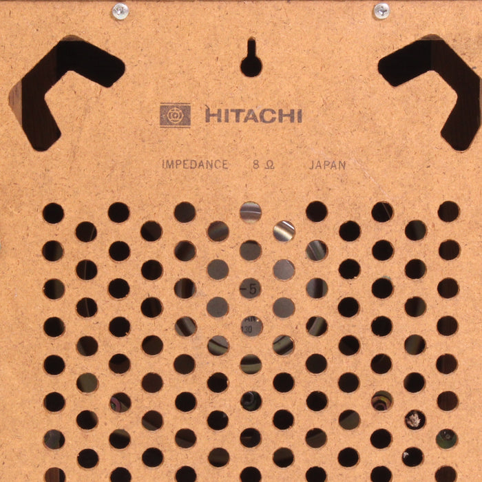 Hitachi Vintage 8-Ohm Wood Cabinet Bookshelf Speaker Pair-Speakers-SpenCertified-vintage-refurbished-electronics