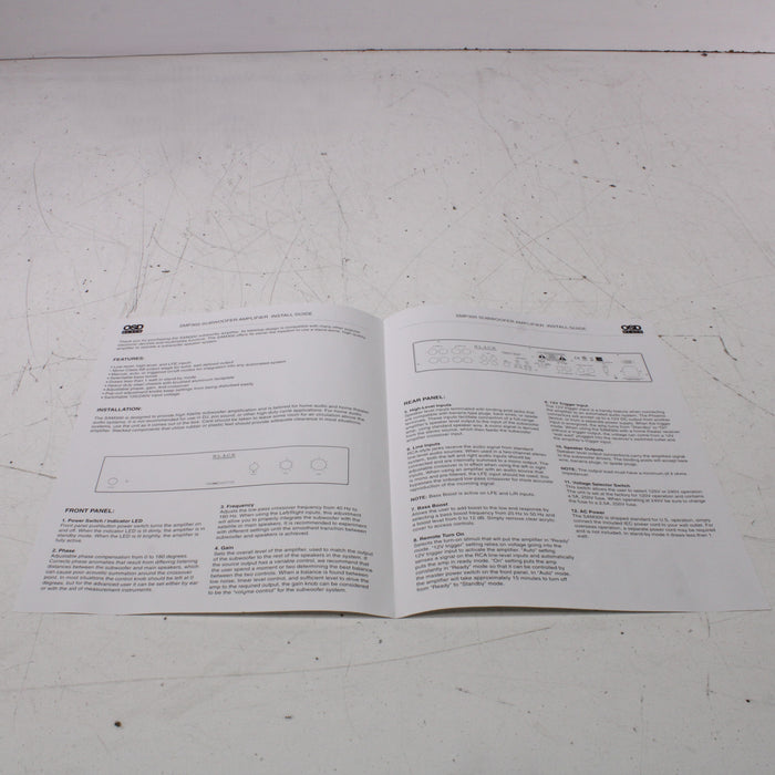 OSD SAM300 Subwoofer Amplifier 300W Plate