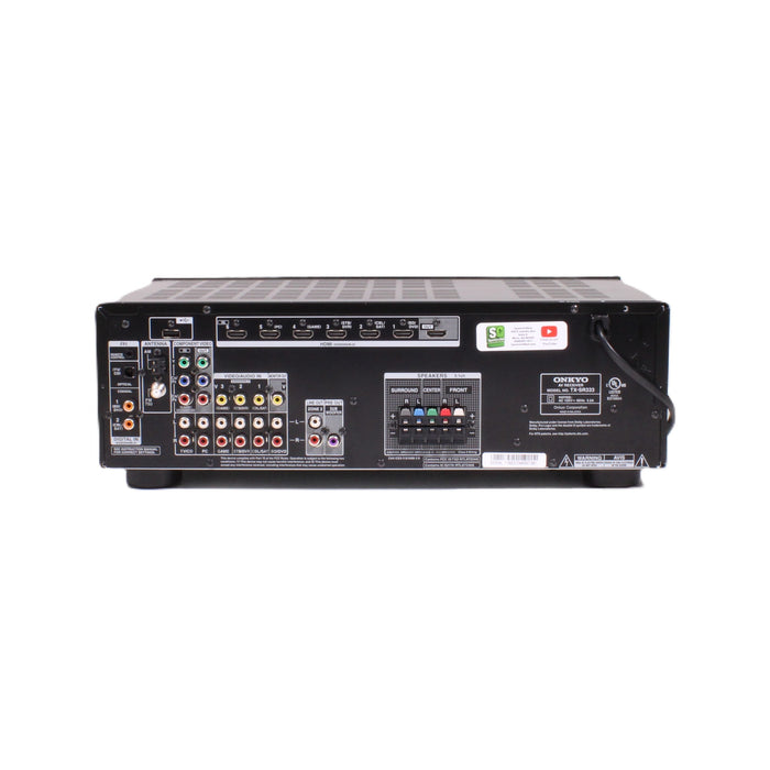 Onkyo TX-SR333 5.1-Channel AV Home Theater Receiver Bluetooth 4K HDMI ARC Dolby TrueHD