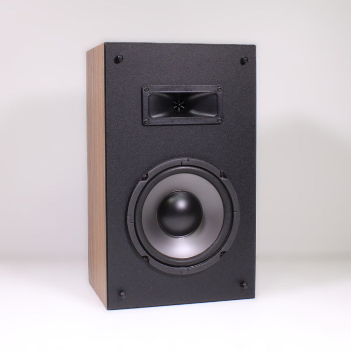 ESS HD Series Vintage 2-Way Speakers 8-Inch Woofers Horn Tweeters Walnut Pair