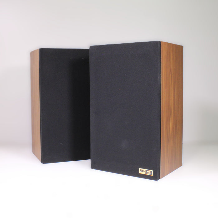 ESS HD Series Vintage 2-Way Speakers 8-Inch Woofers Horn Tweeters Walnut Pair