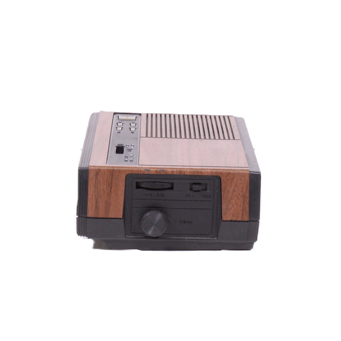General Electric 7-4635A AM/FM Clock Radio Woodgrain Digital Alarm Clock