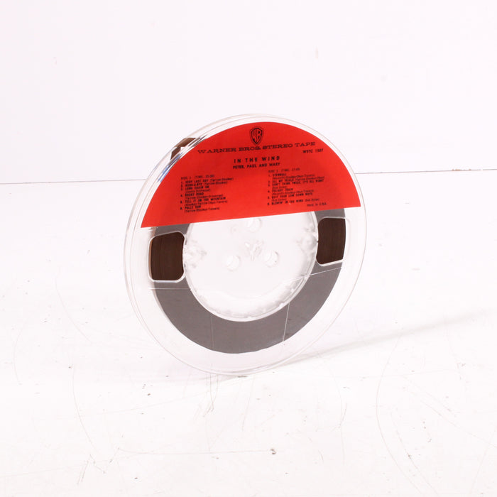 In the Wind by Peter, Paul and Mary Reel to Reel Tape 7" 1/4" 7½ IPS Warner Bros. Stereo Tape Vintage Folk-Reel-to-Reel Tape-SpenCertified-vintage-refurbished-electronics