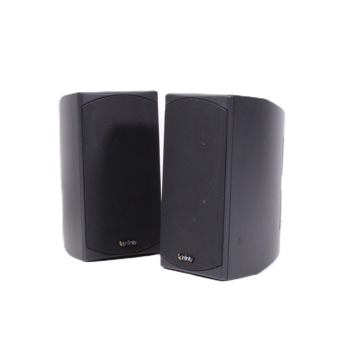 Infinity HTS-20 Satellite Speaker Pair Wall Mount Home Theater Black-Speakers-SpenCertified-vintage-refurbished-electronics