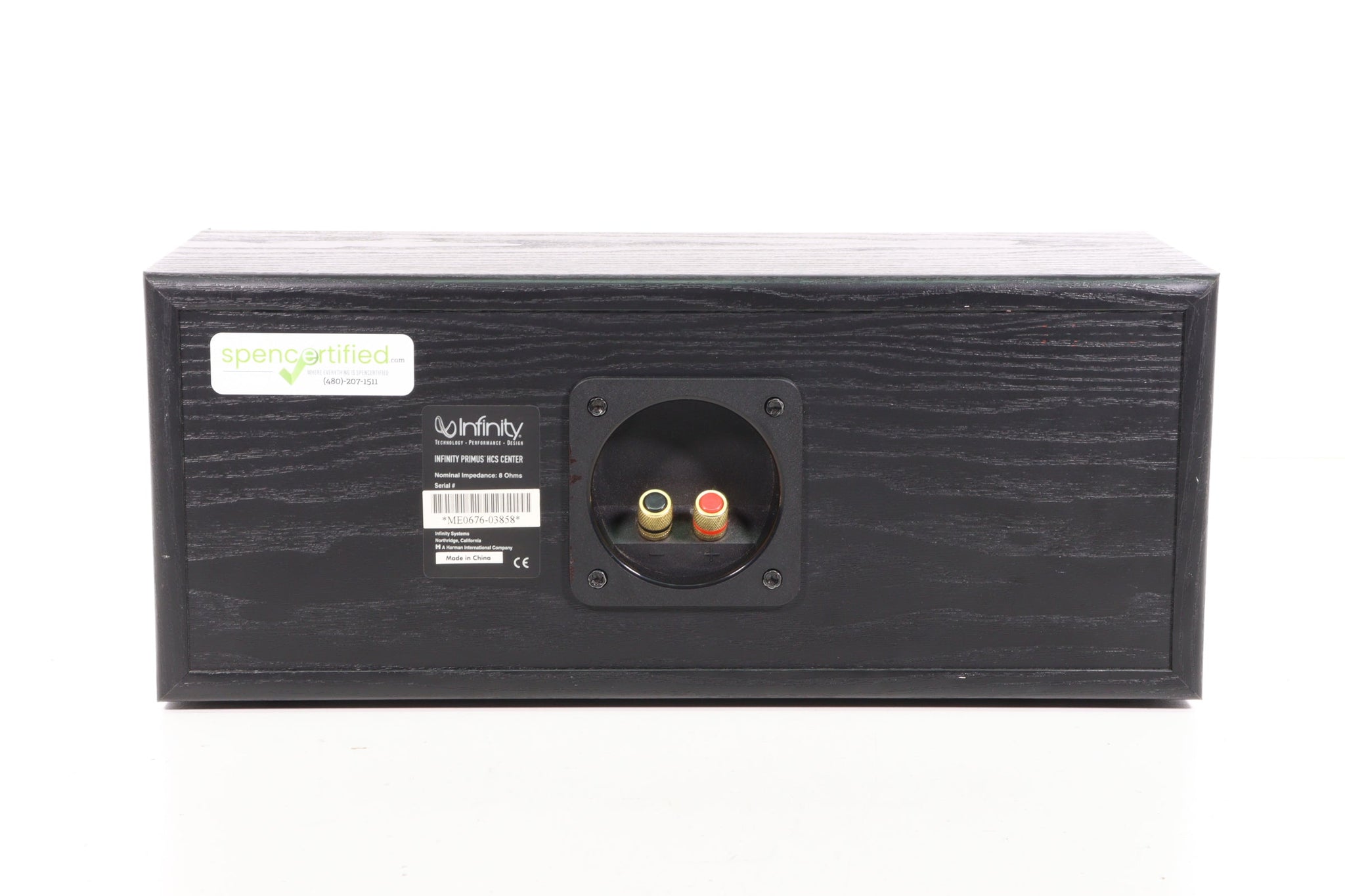 Infinity Primus HCS Center Channel Speaker Black