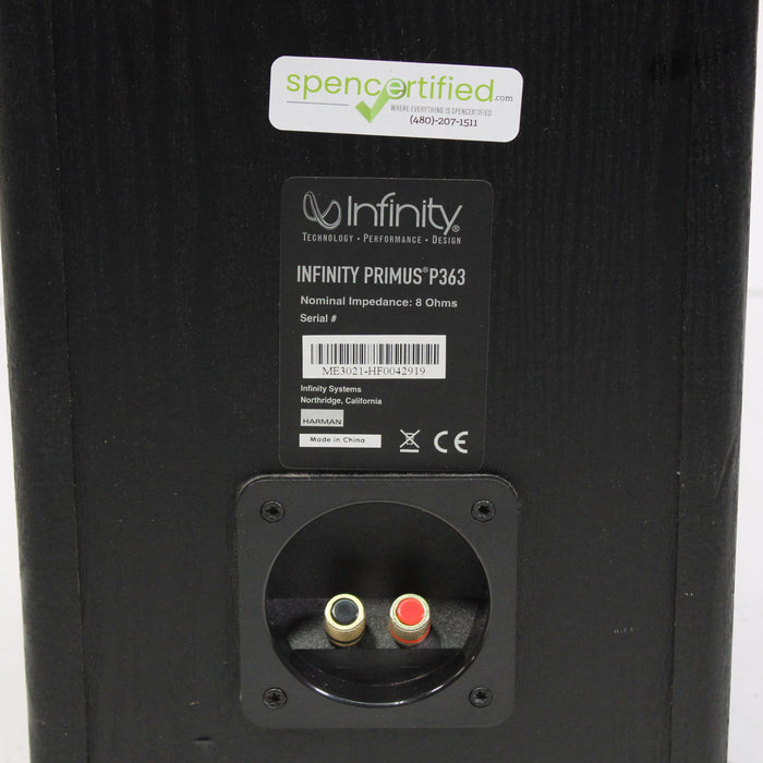 Infinity Primus P363 3-Way Floorstanding Speaker Pair — SpenCertified