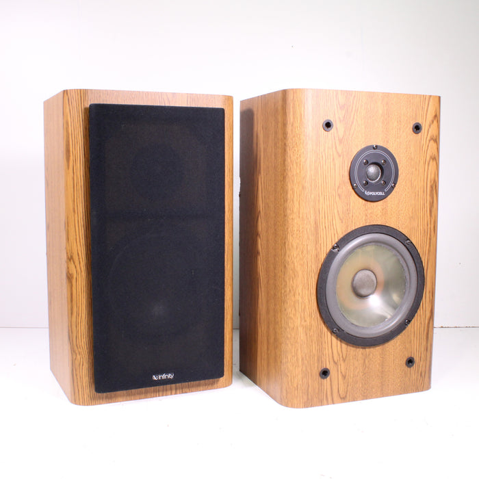 Infinity RS 3000 2-Way Bookshelf Speaker Pair Walnut Veneer Vintage-Speakers-SpenCertified-vintage-refurbished-electronics