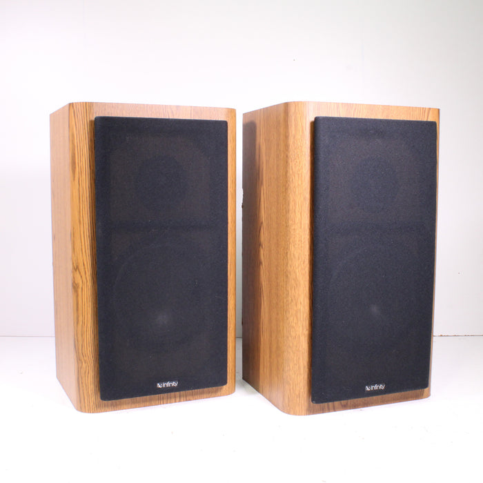Infinity RS 3000 2-Way Bookshelf Speaker Pair Walnut Veneer Vintage-Speakers-SpenCertified-vintage-refurbished-electronics