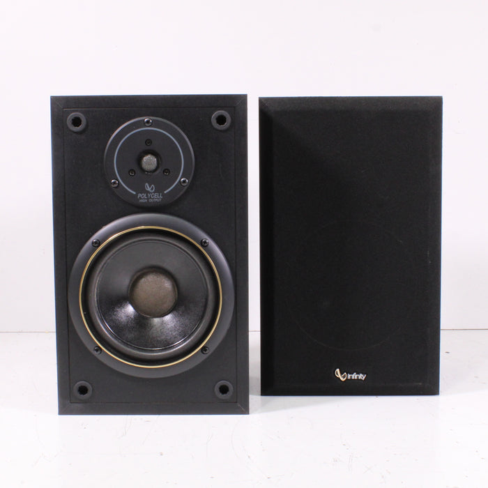 Infinity SM-62 2-Way Bookshelf Speaker Pair Black (1980s)-Speakers-SpenCertified-vintage-refurbished-electronics