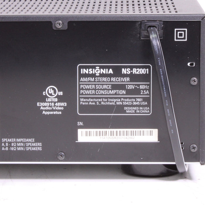 Insignia NS-R2001 AM/FM Stereo Receiver 100W with Phono-Audio & Video Receivers-SpenCertified-vintage-refurbished-electronics