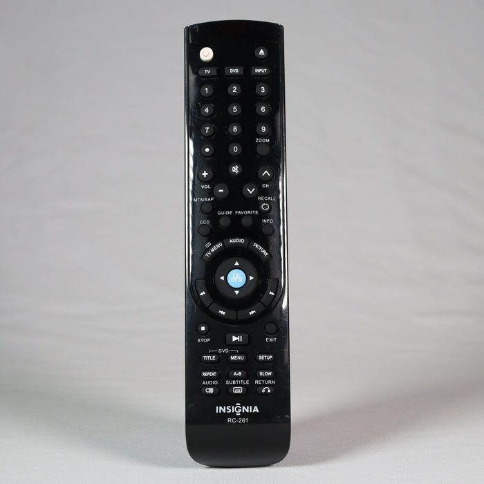 Insignia RC-261 Remote Control for TV Model NS-LDVD19Q-Remote-SpenCertified-vintage-refurbished-electronics