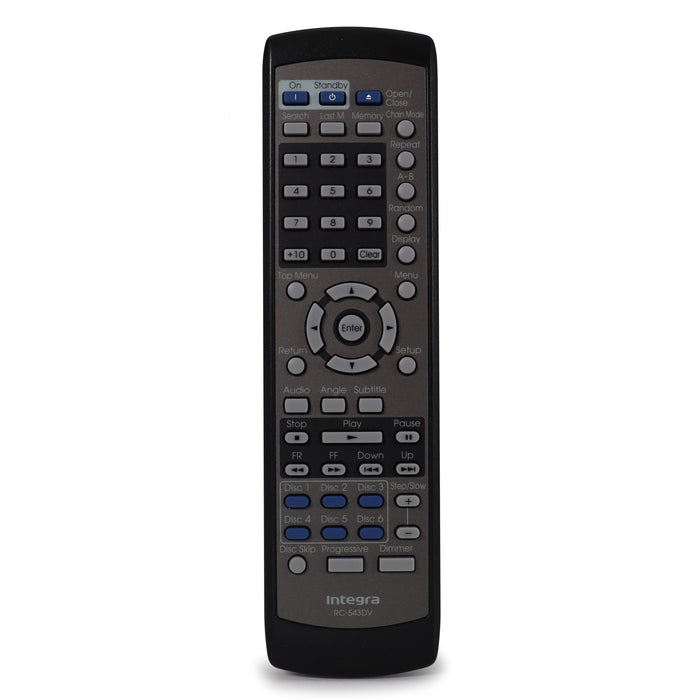 Integra RC-543DV Remote Control For Integra 6 Disc DVD Changer Model DPC-8.5-Remote-SpenCertified-refurbished-vintage-electonics