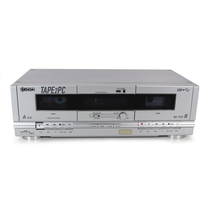 Ion Tape 2 PC Dual Deck Cassette Player USB Conversion System-Cassette Players & Recorders-SpenCertified-vintage-refurbished-electronics