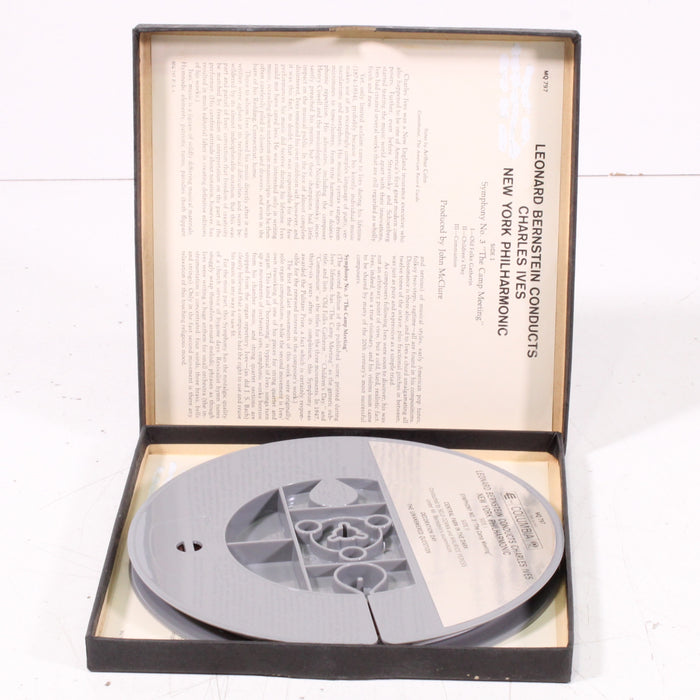 Ives – Symphony No. 3 & Central Park in the Dark – Leonard Bernstein / New York Philharmonic – Reel to Reel Tape 7" 1/4" 7½ IPS Columbia Stereo Tape-Reel-to-Reel Tape-SpenCertified-vintage-refurbished-electronics