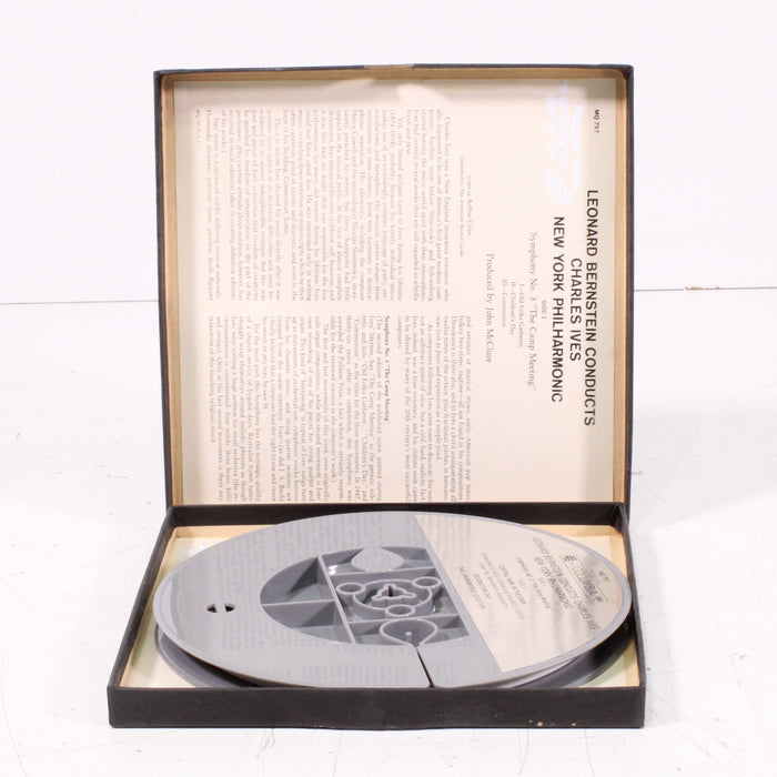 Ives – Symphony No. 3 & Central Park in the Dark – Leonard Bernstein / New York Philharmonic – Reel to Reel Tape 7" 1/4" 7½ IPS Columbia Stereo Tape-Reel-to-Reel Tape-SpenCertified-vintage-refurbished-electronics
