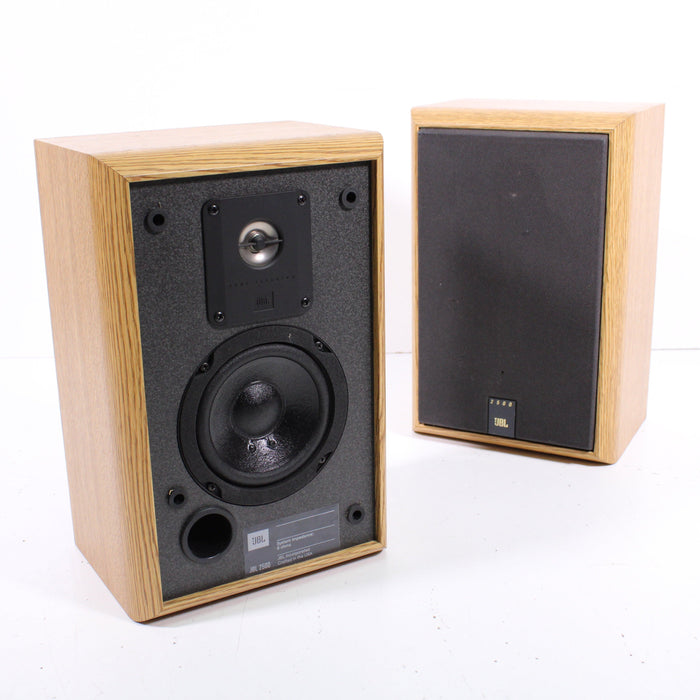 JBL 2500 Bookshelf Speaker Pair Light Brown Wood Cabinet-Electronics-SpenCertified-vintage-refurbished-electronics