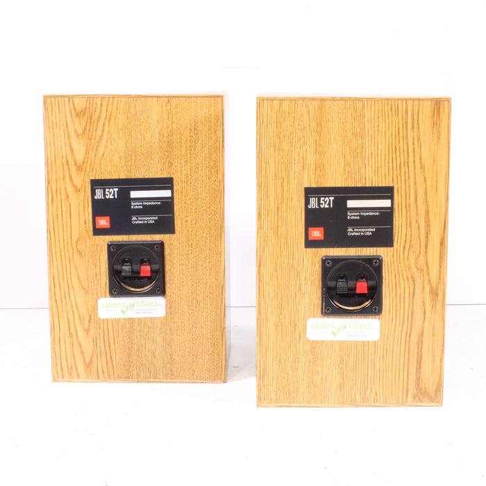 JBL 52T Vintage 2-Way Compact Bookshelf Speaker Pair-Speakers-SpenCertified-vintage-refurbished-electronics