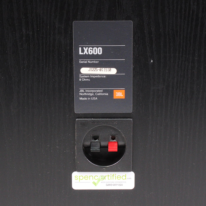 JBL LX600 LX Series 3-Way Loudspeaker System Pair (1992-95)-Speakers-SpenCertified-vintage-refurbished-electronics