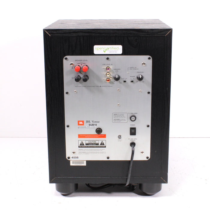 JBL SUB10 Venue Series 10" Powered Subwoofer 300 Watts-Speakers-SpenCertified-vintage-refurbished-electronics