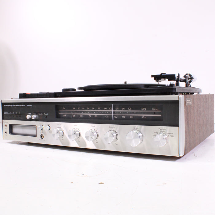 JCPenney 683-1770 AM/FM Stereo Receiver with Turntable, Cassette, and 8-Track Recorder (AS-IS)-Turntables & Record Players-SpenCertified-vintage-refurbished-electronics