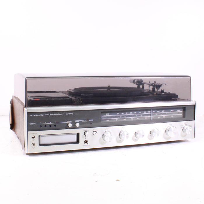 JCPenney 683-1770 AM/FM Stereo Receiver with Turntable, Cassette, and 8-Track Recorder (AS-IS)-Turntables & Record Players-SpenCertified-vintage-refurbished-electronics