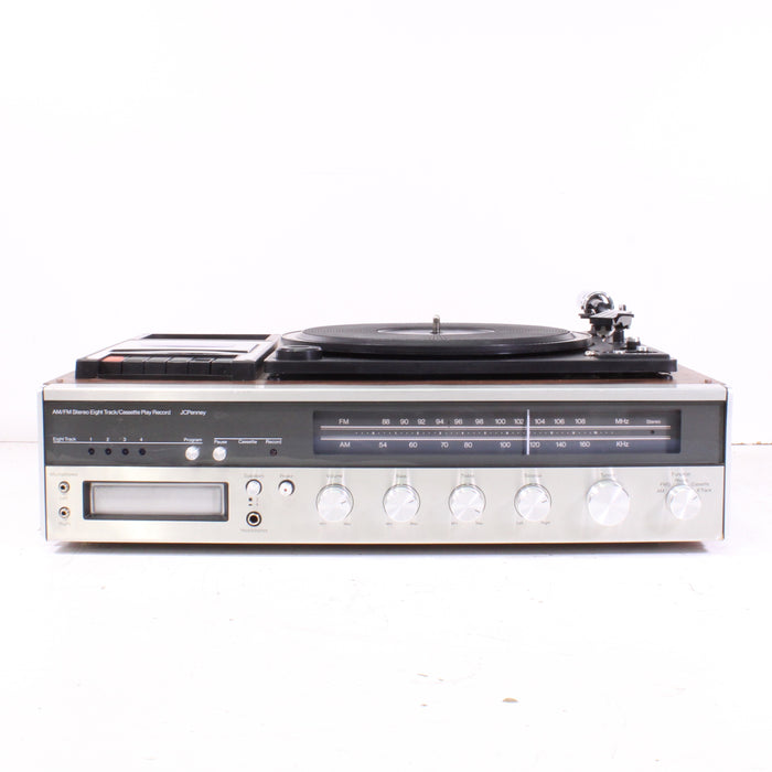 JCPenney 683-1770 AM/FM Stereo Receiver with Turntable, Cassette, and 8-Track Recorder (AS-IS)-Turntables & Record Players-SpenCertified-vintage-refurbished-electronics