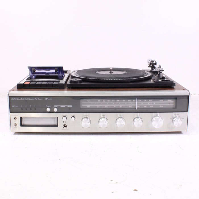 JCPenney 683-1770 AM/FM Stereo Receiver with Turntable, Cassette, and 8-Track Recorder (AS-IS)-Turntables & Record Players-SpenCertified-vintage-refurbished-electronics