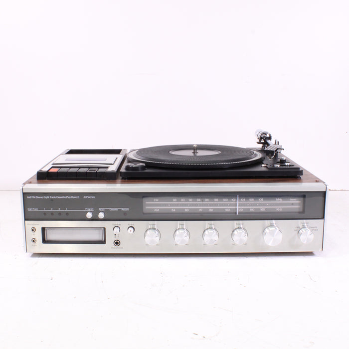 JCPenney 683-1770 AM/FM Stereo Receiver with Turntable, Cassette, and 8-Track Recorder (AS-IS)-Turntables & Record Players-SpenCertified-vintage-refurbished-electronics
