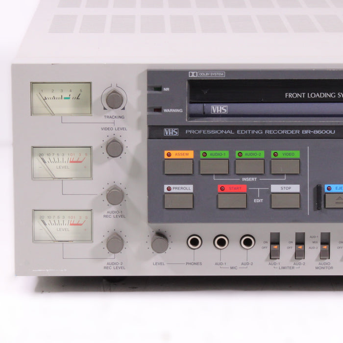 JVC BR-8600U S-VHS Editing VCR w/ RM-86U Controller Pro Deck Bundle (RARE)-VCRs-SpenCertified-vintage-refurbished-electronics